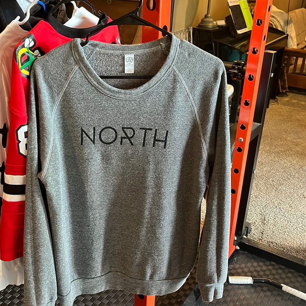 Large NORTH crewneck sweatshirt by Alternative